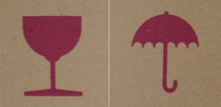 Impression carton - Logos génériques rouges