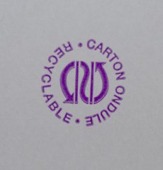 Impression de carton ondulé recyclable